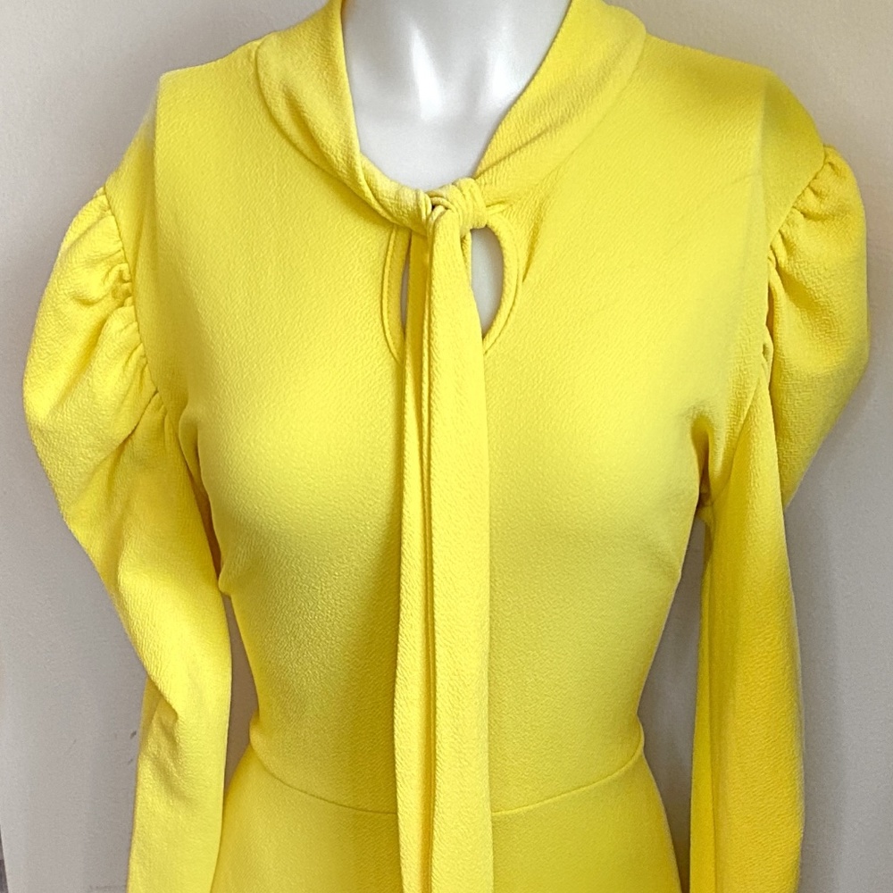 Vintage yellow high low dress